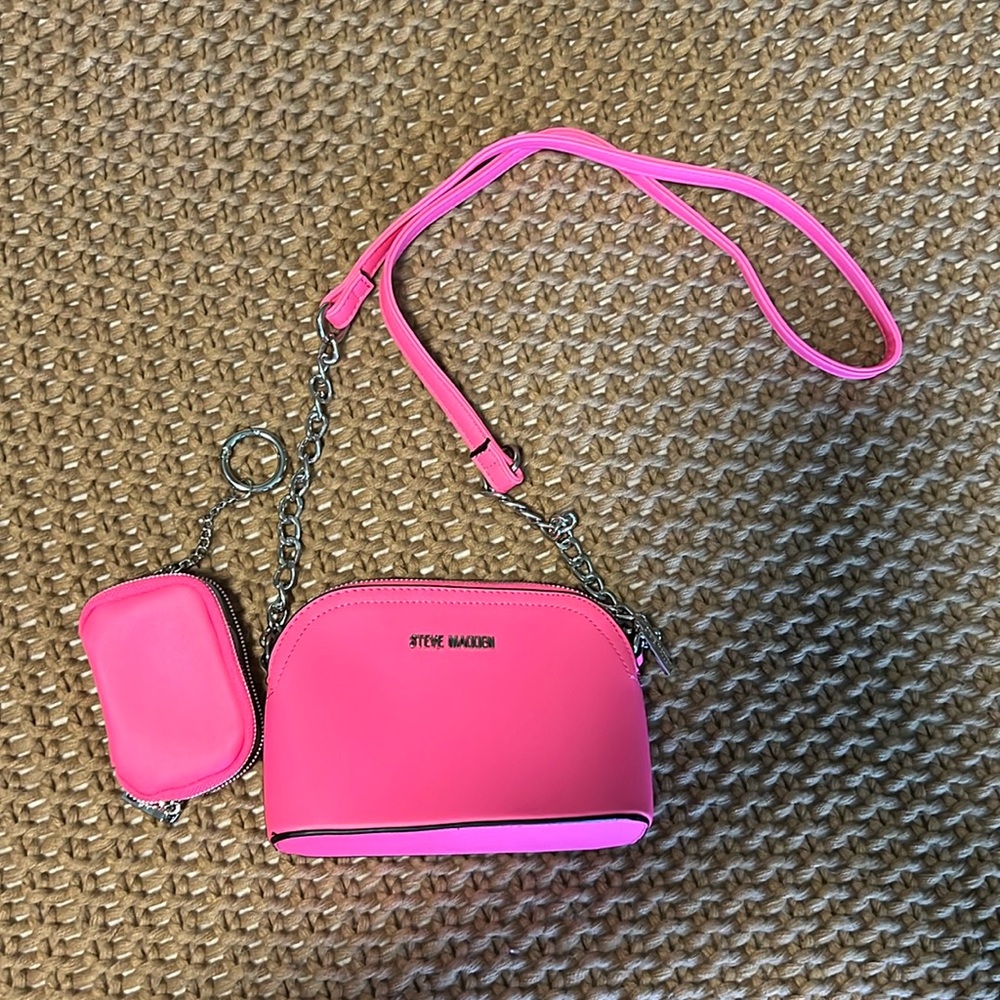 Steve Madden Pink Mini Purse with extra pouch